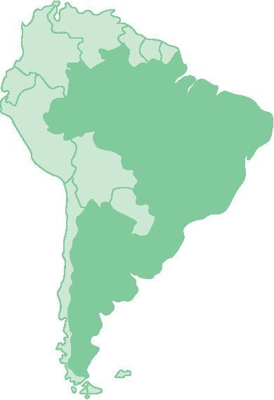 Karte Argent-Brasilien Karte Argent-Brasilien