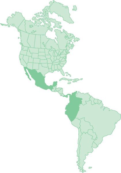 Karte Mexiko-Bolivien Karte Mexiko-Bolivien