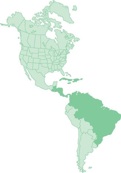 Karte Süd-Mittelamerika mit Gr. Karte Süd-Mittelamerika mit Gr.